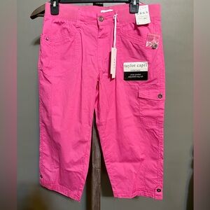 Dash Taylor Hot Pink Cargo Capri pants
